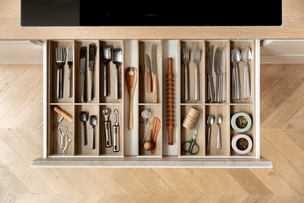Bamboo Drawer Organizer Set