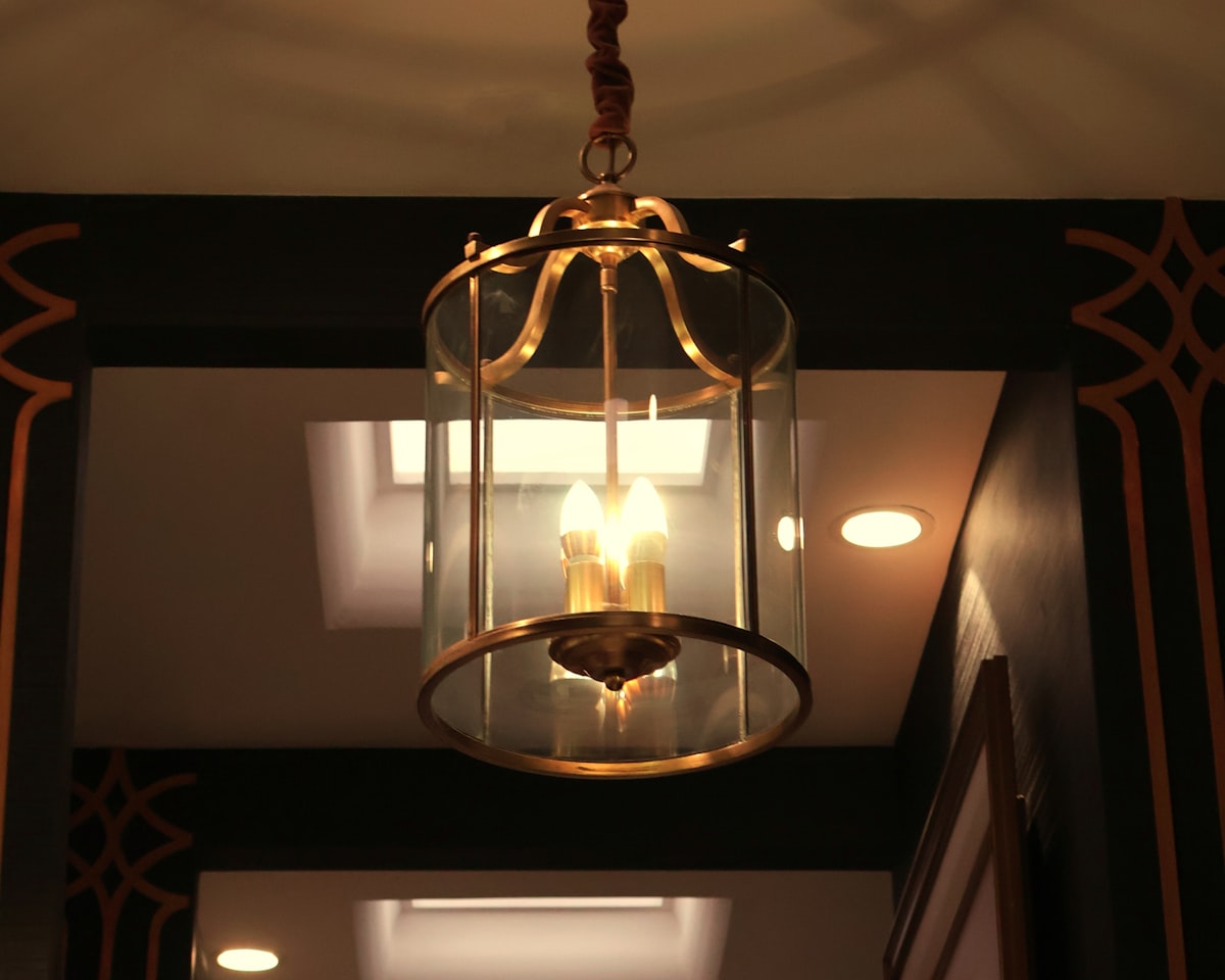 Hand-Blown Glass Pendant Light